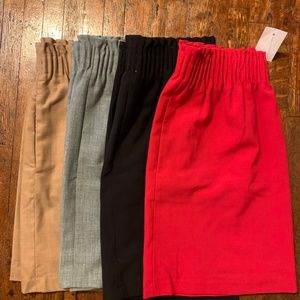 FOUR J.Crew Mercantile Sidewalk Pocket Skirt size 4 - NWT red skirt